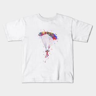 Paraglider flying Kids T-Shirt